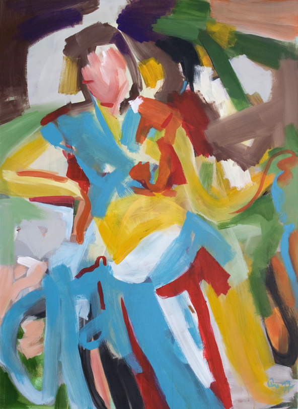Norma, 2017, Acryl auf Leinwand, 150 x 110 cm